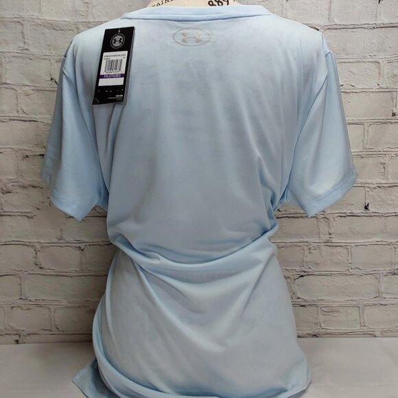 UNDER ARMOUR 'HEATGEAR' LOOSE FIT REFLECTIVE BACK GRAPHIC TEE - Picture 3 of 16